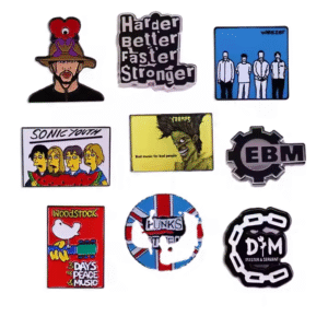 Classic Rock Band Enamel Pin Pop Music Song Metal Badge Brooch Fan Collection Medal Jewelry Gift Clothing Accessories Wholesale
