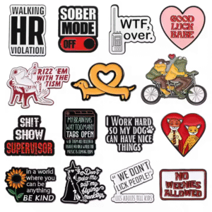 Funny Quotes Enamel Pin Frog Animal Pins Custom Brooches Lapel Badges Backpacks Accessories Decoration Jewelry Gifts for Friends