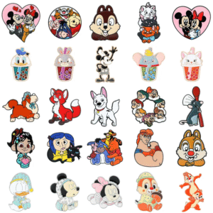 Mickey Minnie Enamel Pin Cartoon Figure Snow White Donald Duck Coraline Metal Badge Brooch Kawaii Jewelry Accessories