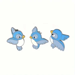 Disney Blue Birds Fantasy Pin Set Of 3, Cinderella Snow White Bird - US SELLER